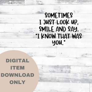 Sometimes I just Look Up - DIGITAL DOWNLOAD